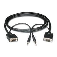 3ft HD15 M/M UXGA Monitor Cable with 3.5mm Audio 3ft HD15 M/M UXGA Monitor Cable with 3.5mm Audio